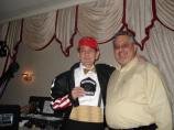 Dick Biondi and Elmwood Park Fire Chief Mike Marino (Photo courtesy of Luci Kuziw)